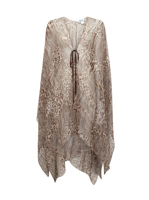 Maxi poncho in tulle plissé Animalier BLUGIRL | NA6013 T4289P9371